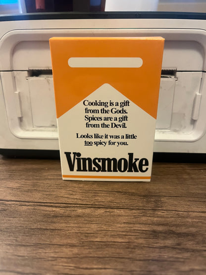 "VINSMOKES" Cigarette Carton