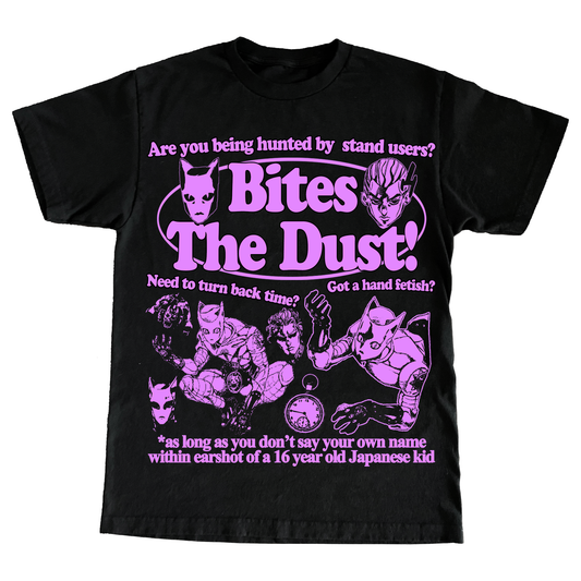 "BITESZADUST" 6oz PRINT T-SHIRT