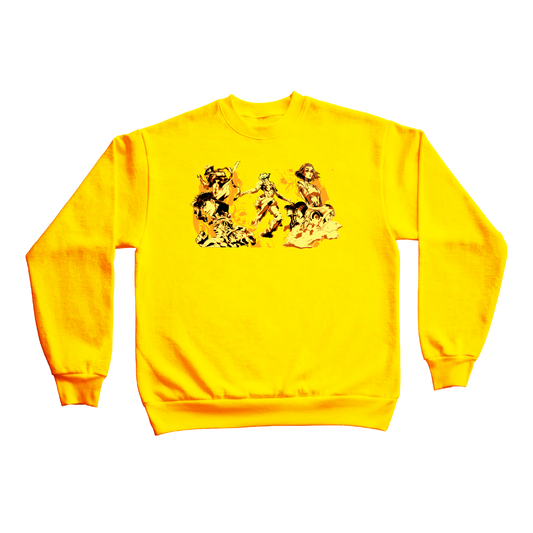 "GOLDCLOUDS" 9oz HEAVY EMBROIDERED CREWNECK