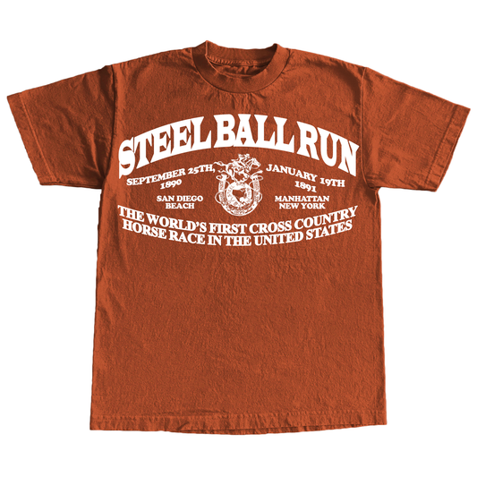 "STEELBALLRUN" 7oz PUFFPRINT T-shirt