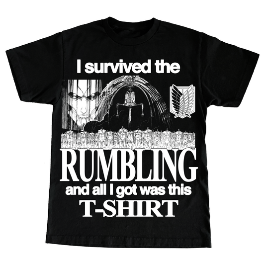 "RUMBLING" 6oz PRINT T-SHIRT